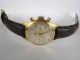 Herrenuhr Bucherer Chronograph Handaufzug Cal.  Landeron 248 Vergoldet,  Läuft Gut Armbanduhren Bild 9