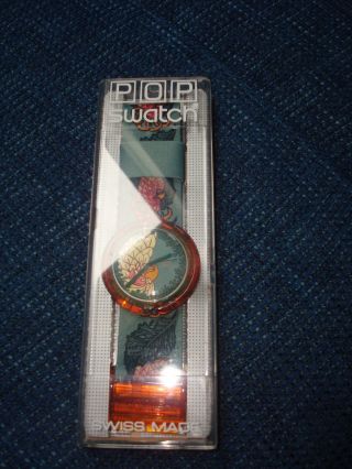 Pop Swatch Special Golden Cage Pmk 106 Ungetragen Selten Must Hav Bild