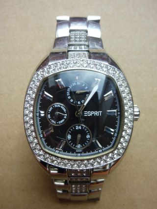 Esprit - Damenuhr Uhr Armbanduhr Damen Watch - Strass Strasssteinchen - Silber Bild