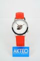 Damenuhr Herrenuhr - Akteo Uhr – Malen - Serie Kunst - Quarzwerk Rot Motivuhr Armbanduhren Bild 1