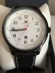 Tommy Hilfiger 1710309 Herren Uhr Schwarz Leder Quarz Analog Mit Geschenkbox Armbanduhren Bild 10
