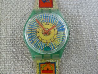 Sun Sol Cheik Nadro Art Edit.  1996 Rar,  Swatch,  Ovp Inkl.  Neue Batterie Bild