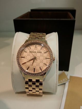 Michael Kors Mk Damen Armband Uhr Rose Gold Mk3156 Uhren Damenuhren Bild