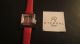 Elegante Damen Uhr Damenuhr Quartz Uhrwerk Rotes Lederimitat Armband Armbanduhren Bild 1