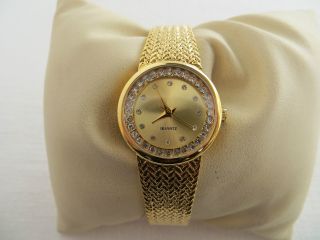 Damen - Uhr Armband - Uhr Mit 12 Brillante Zirkoniasteine,  Etui 10373 Bild