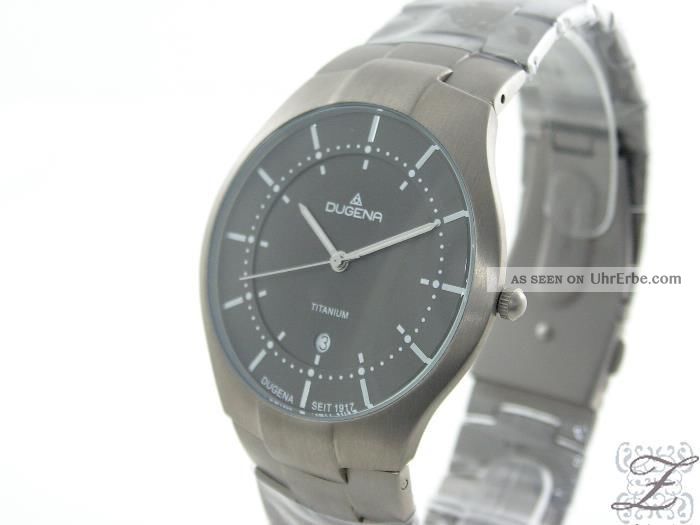 Klassiche Dugena Titan Damen Uhr Antiallergisch Gehäuse Und Armband 4460484 Armbanduhren Bild