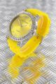 Nele Fortados Armbanduhr Strass Colorful World Damen Uhr Watch Silikon 50mm Armbanduhren Bild 1