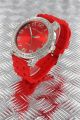 Nele Fortados Armbanduhr Strass Colorful World Damen Uhr Watch Silikon 50mm Armbanduhren Bild 7