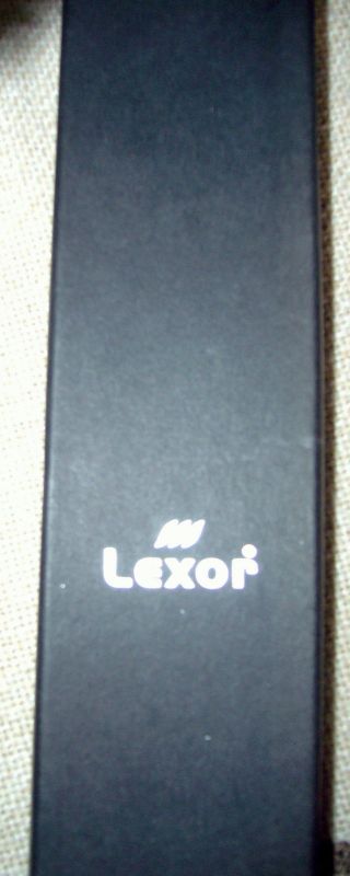 Lexor - Armbanduhr / Edelstahl,  Blaues Leder Armband,  Neue Batterie,  Ungetragen Bild