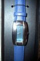 Lexor - Armbanduhr / Edelstahl,  Blaues Leder Armband,  Neue Batterie,  Ungetragen Armbanduhren Bild 1