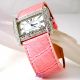 Modeschöpfer Silber,  Rosa Veganen Leder Damen Anzug Wag Uhr Mit/ Swarovski Armbanduhren Bild 18