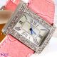 Modeschöpfer Silber,  Rosa Veganen Leder Damen Anzug Wag Uhr Mit/ Swarovski Armbanduhren Bild 19