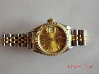 Rolex Oyster Perpetual Date - Just,  Lady,  Stahl - Gold Autom. ,  Analog,  Class,  Damen Bild