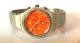 Swatch Irony Chrono Aluminium Uhr Arancia Infocata:neue Batterie,  Uvp155€,  Top&rar Armbanduhren Bild 3
