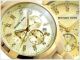Michael Kors Mk5217 Damenuhr Creamfarbendes Kunststoffarmband 225€ Armbanduhren Bild 1