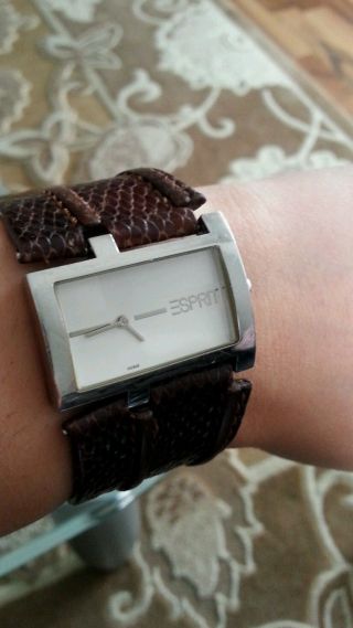 Esprit Uhr 100 Originale Aus Leder In Schlangenlederoptik Bild