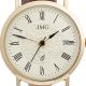 Jmg - Damenuhr,  Golduhr 585er Gelbgold,  Schweizer Uhrwerk,  Datum,  Lederband Armbanduhren Bild 1