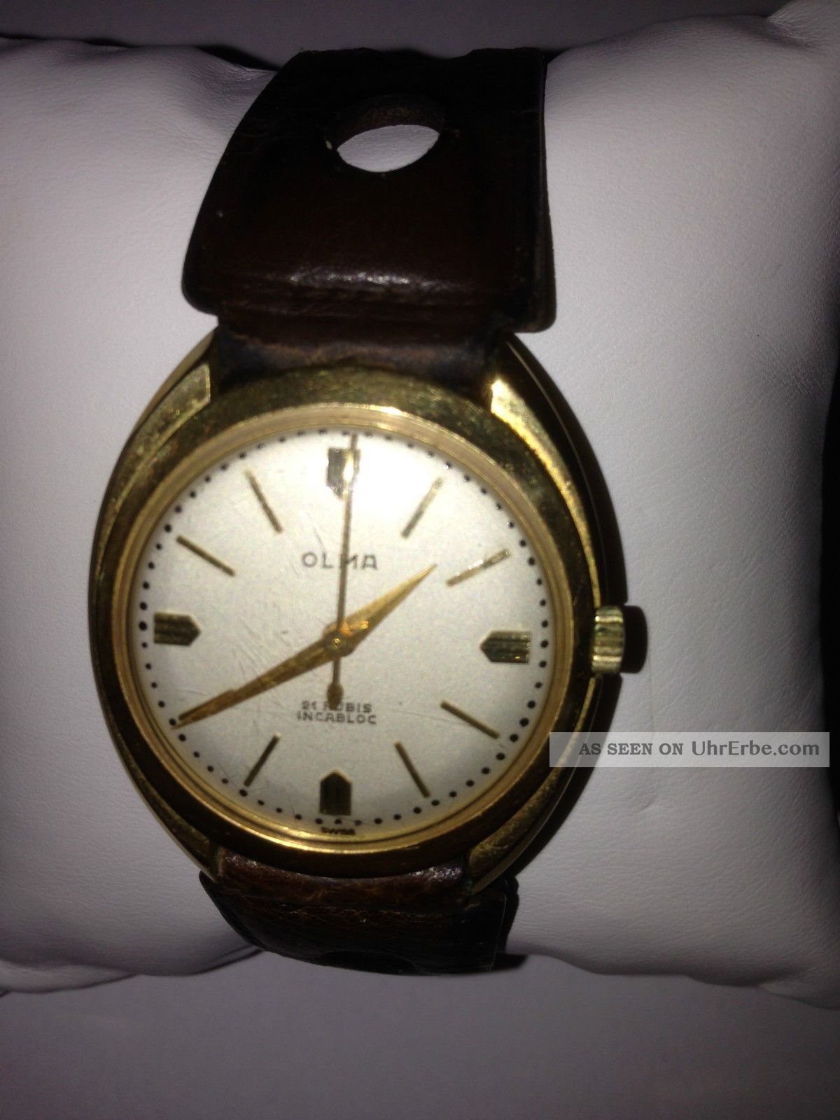 Olma Herrenarmbanduhr In Gold Aus Anfang Der 50er Jahre