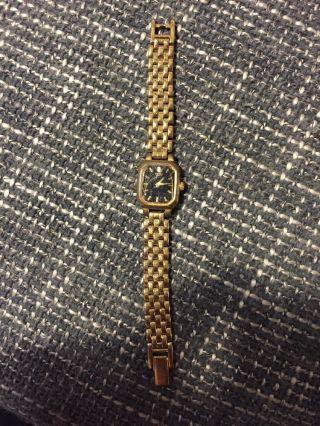 Seiko Quartz Uhr Damen Gold Edel Antik Sammlerstück Bild