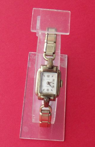 Anker 15 Rubis Walzgold Double 20 Mikron Handaufzug Damen Uhr Bild