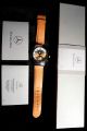 Org.  Mercedes Benz Drivers Line Armbanduhr Uhr Sport Chronograph Orange Ovp Rar Armbanduhren Bild 3