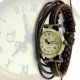 Moderne Frauen Armbanduhren Quarz Watches Kunstleder - Band Retro Mini Mädchen Armbanduhren Bild 2