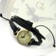 Moderne Frauen Armbanduhren Quarz Watches Kunstleder - Band Retro Mini Mädchen Armbanduhren Bild 3