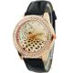 Neue Damenuhren Watch Leopard Kristall Analog Quarz Armbanduhr Analog Kunstleder Armbanduhren Bild 9