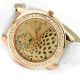 Neue Damenuhren Watch Leopard Kristall Analog Quarz Armbanduhr Analog Kunstleder Armbanduhren Bild 3