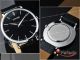 Sinobi Schwarz Damenuhr Herren Armbanduhr Herrenuhr Quarz Uhr Slim Design Armbanduhren Bild 2