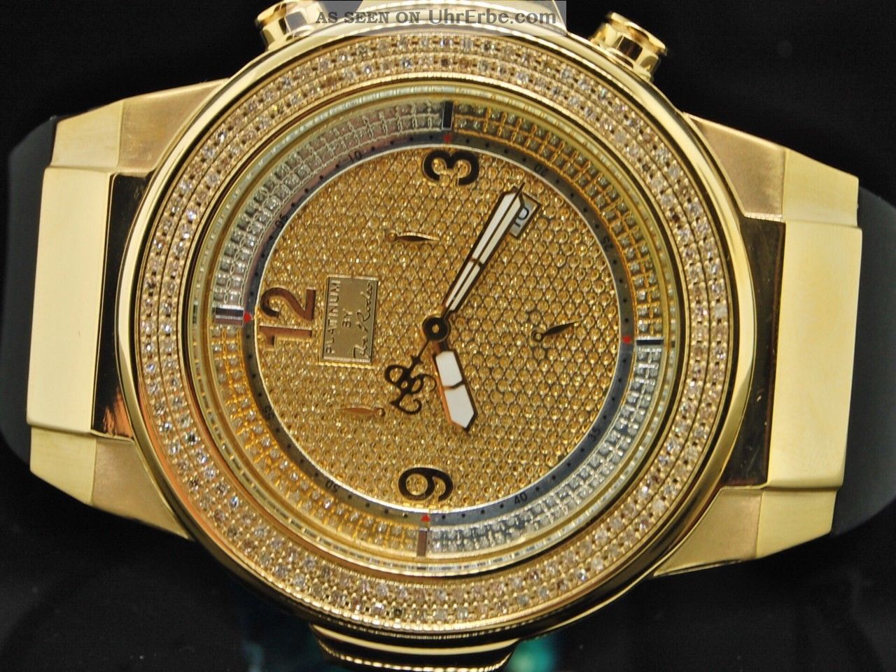 Joe Rodeo Platin Jojo Aqua Master Diamant Uhr 1.  75c Armbanduhren Bild