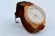 Herren Armbanduhr Aus Bambus Holz Mit Echtem Lederband Handgemacht Armbanduhren Bild 1
