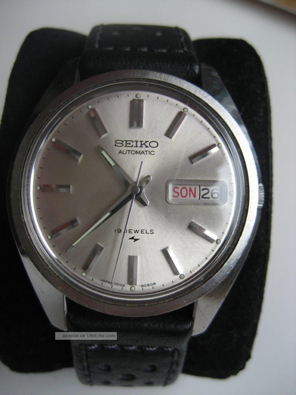 Seiko Automatic Automatik Armbanduhr Mod. 7006 8080r 19 Jewels 1972 Vintage