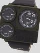 Diesel Herrenuhr / Herren Uhr 3 Zeitzonen Leder Xxl Oliv Grün Schwarz Dz7248 Armbanduhren Bild 2