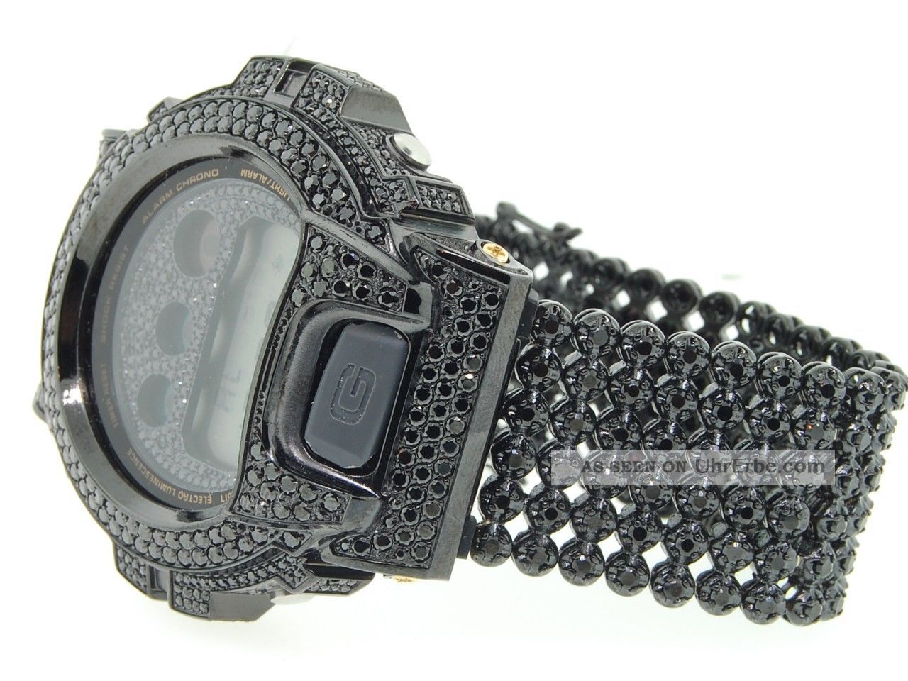 G - Shock / G Shock Voll Schwarz 8ct Simulierte Diamant Bezel & Band Joe Rodeo Armbanduhren Bild