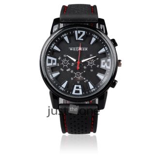 Militär Armbanduhr Quarz Herrenuhr Silikon Man Sport Style Trend Watch Analoguhr Bild