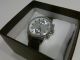 Herrenuhr Chronograph Edelstahl Xl Xxl Datum Stoppfunktion Silber/weiß Top Armbanduhren Bild 2