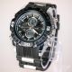 Herren Vive Armband Uhr Hartplastik Schwarz Watch Analog Digital Quarz 77 Armbanduhren Bild 4