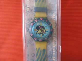 Swatch Uhr Swordfish Sdg 101 Scuba 1993 Mit Box Bild