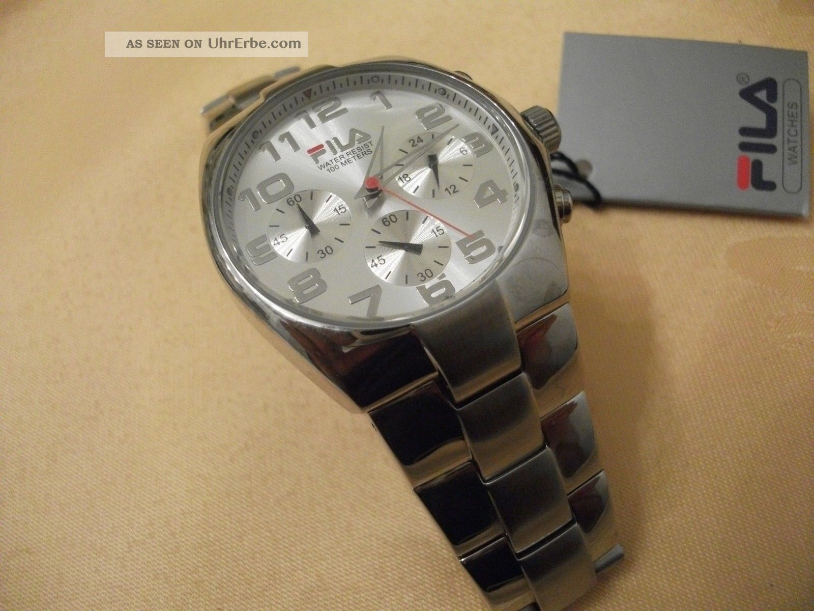 Marken Armband Uhr Fila Chronograph - Sammlung Auflösung Armbanduhren Bild
