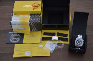 Breitling Chronomat B01 Edelstahl Incl.  Pilotband,  Neuwertig Bild