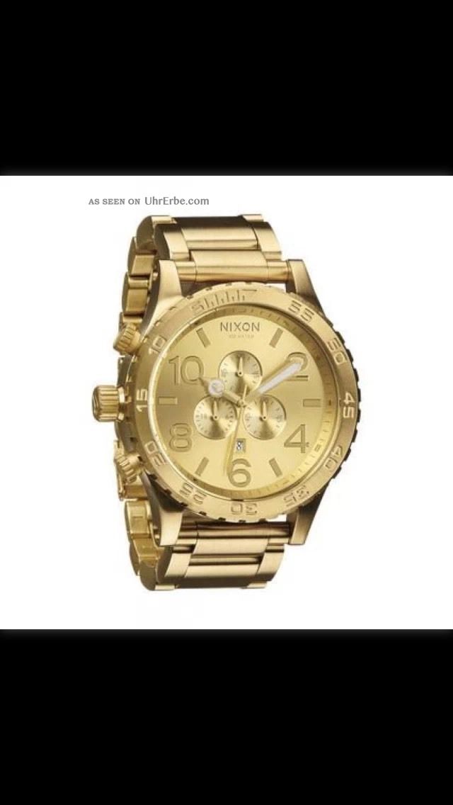 Nixon 51 30 Chrono Uhr Goldfarben