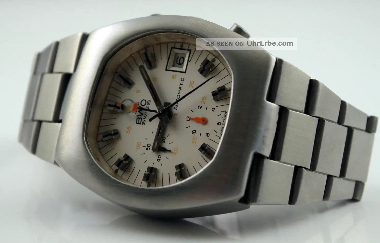 Bwc Swiss Chronoghraph Lemania 1341 / Omega Cal.  1040 - Top/mint Armbanduhren Bild