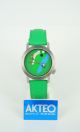 Akteo Uhr - Golf - Serie Sport Quarzwerk Mineralglas Analog Motiv Grün Armbanduhren Bild 2