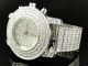 Kc Joe Rodeo Techno Iced Out Herren Weiß Goldende Diamant Uhren Armbanduhren Bild 1