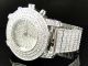Kc Joe Rodeo Techno Iced Out Herren Weiß Goldende Diamant Uhren Armbanduhren Bild 7