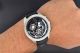 Armbanduhr Arctica Diamant Schwarz & Silber 2 - Reihe Lünette 3,  5kt Datum Chrono Armbanduhren Bild 11