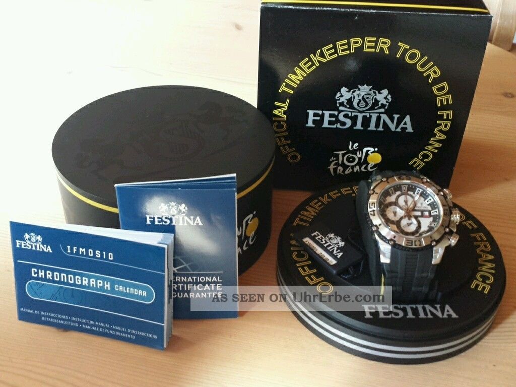 Festina Herrenuhr Chronograph 2012 In Der Box Armbanduhren Bild