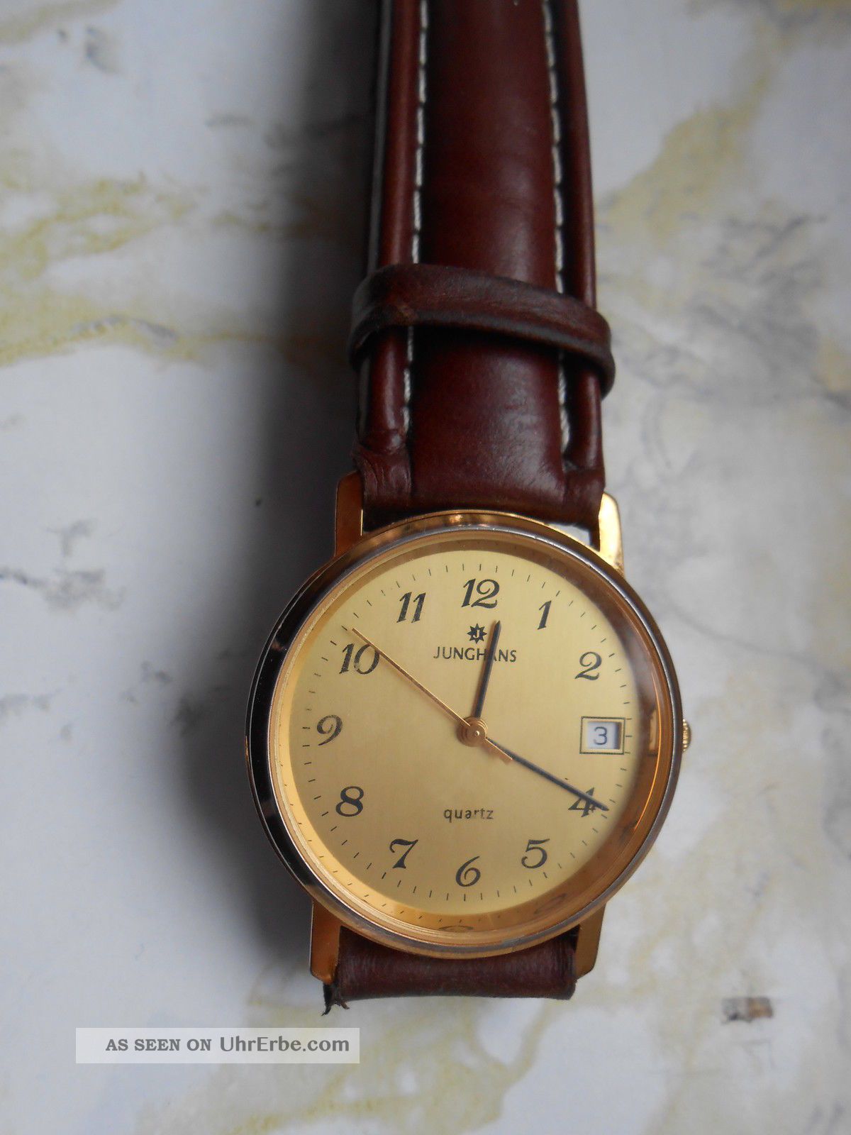 Herren Armbanduhr Uhr Junghans Quarz Edelstahl Armbanduhren Bild