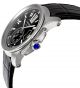 Armbanduhr Cartier W7100041 Calibre Herren Automatischer Stahl Schwarz Leder Uhr Armbanduhren Bild 1